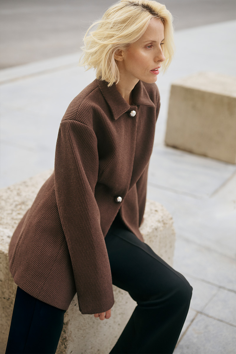 KBTara Jacket Chocolate - Bilde 2