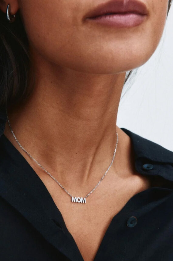 Mom Necklace Steel