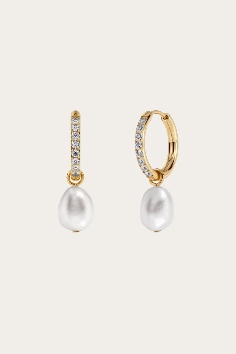 Perla Hoops Sparkle Gold - Bilde 2