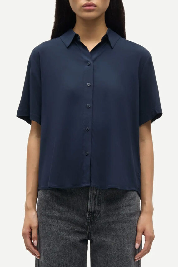 SAMinna SS Shirt Dark Sapphire