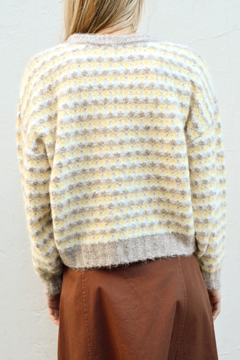 Sassi Knit Pullover Sand/Yellow - Bilde 2