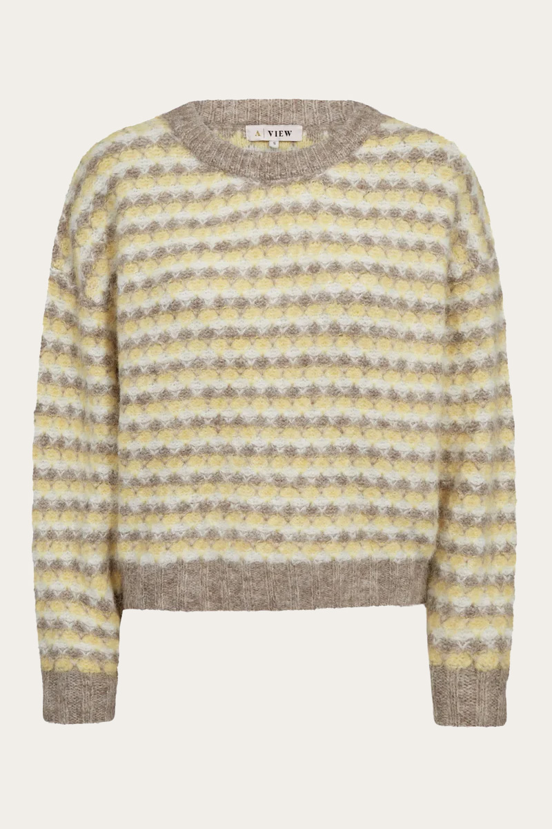 Sassi Knit Pullover Sand/Yellow - Bilde 3