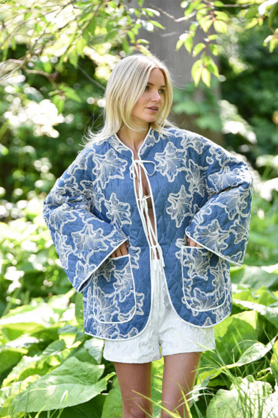 Severin Jacket Blue/Off white