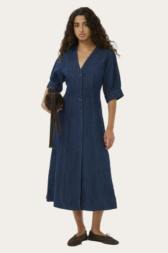 SLChaman Daria Dress Dark Blue Denim