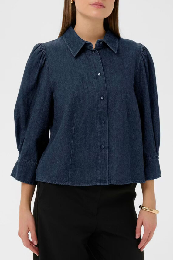 SLChaman Hella Shirt Dark Blue Denim