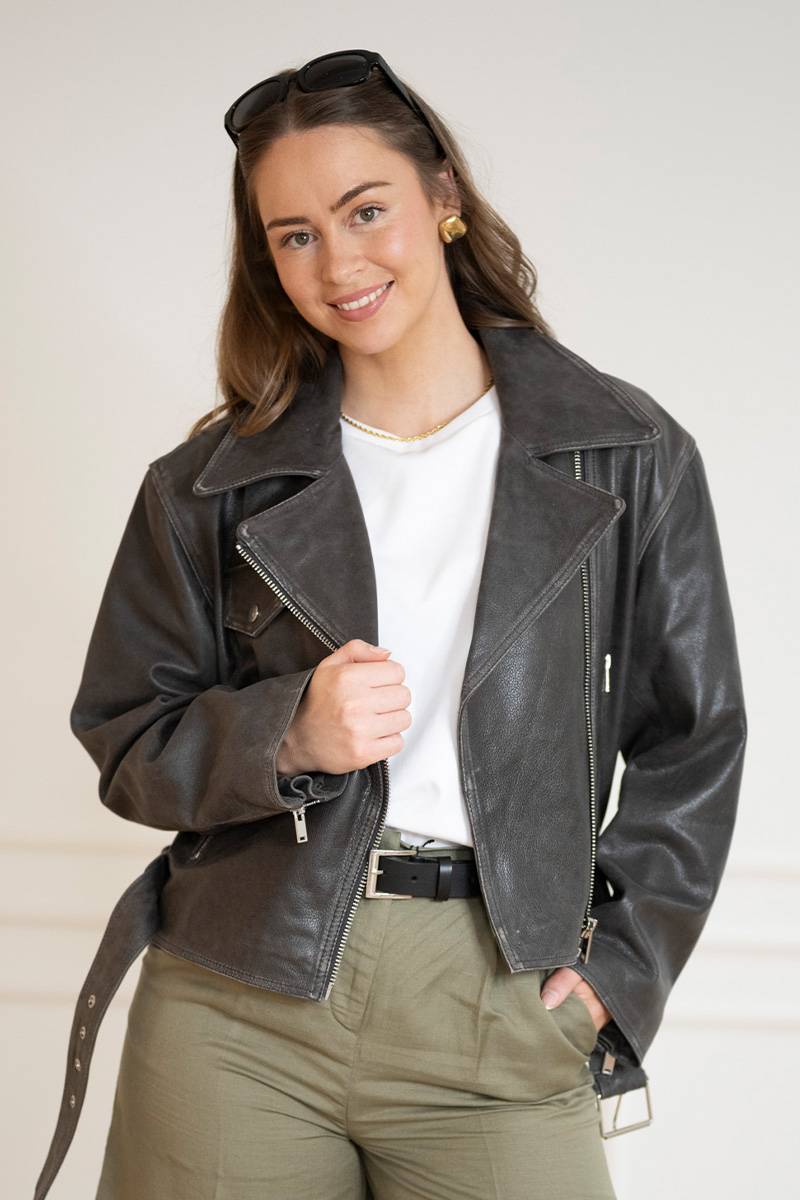 SLPanima Biker Jacket Raven - Bilde 2