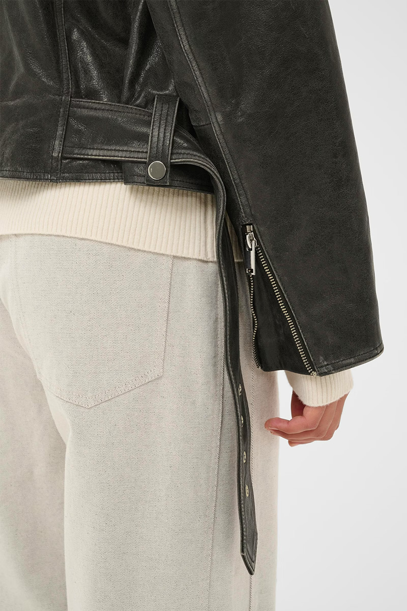 SLPanima Biker Jacket Raven - Bilde 5
