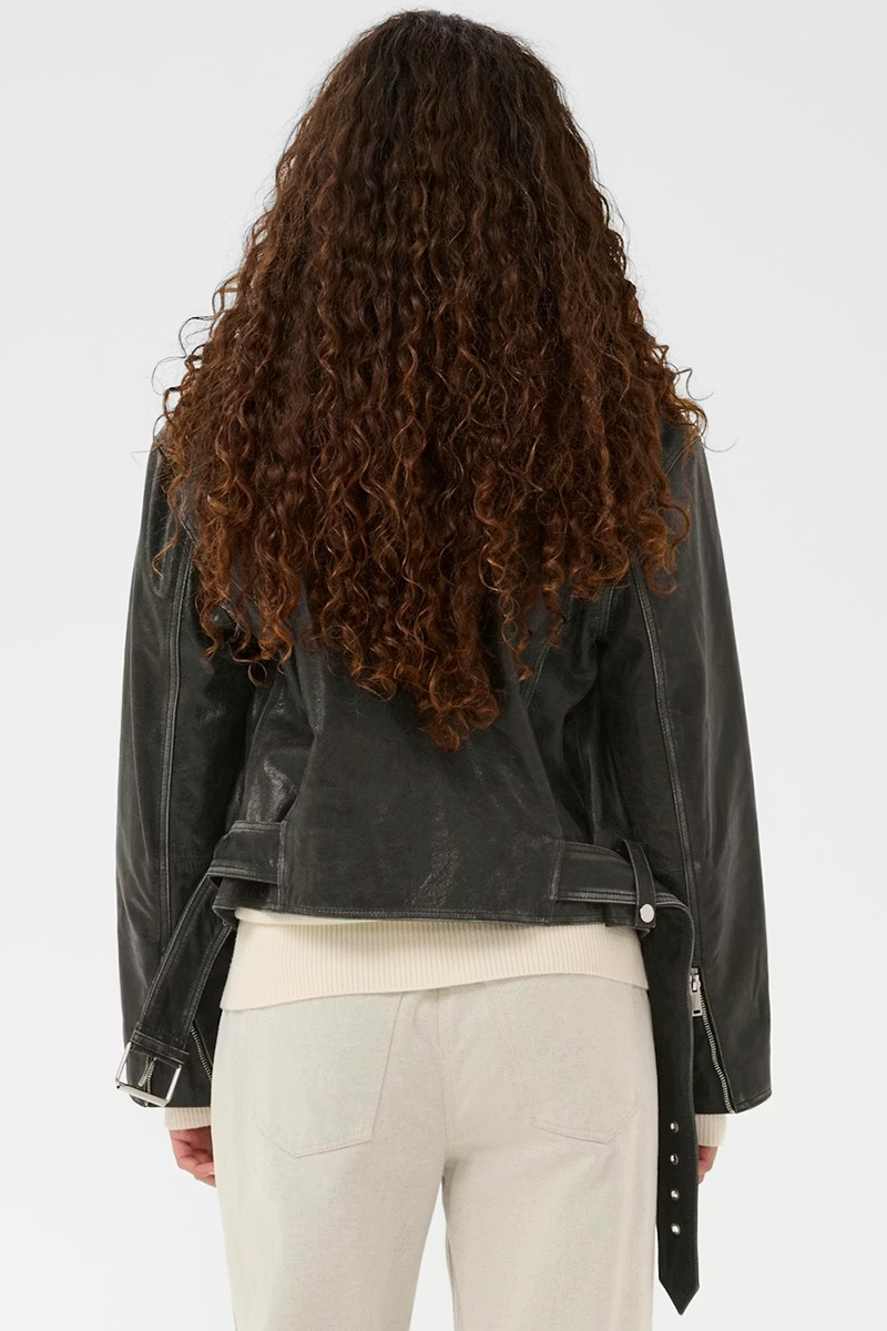SLPanima Biker Jacket Raven - Bilde 4