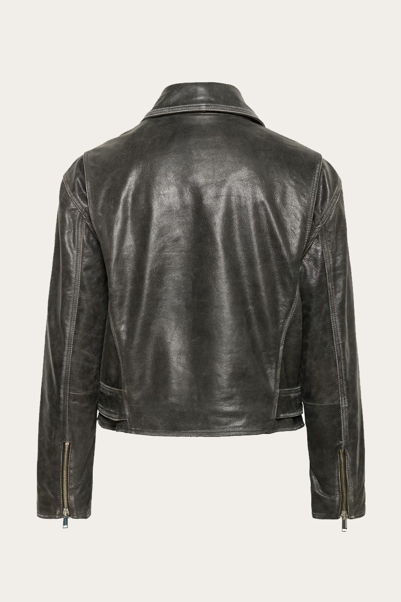 SLPanima Biker Jacket Raven - Bilde 7