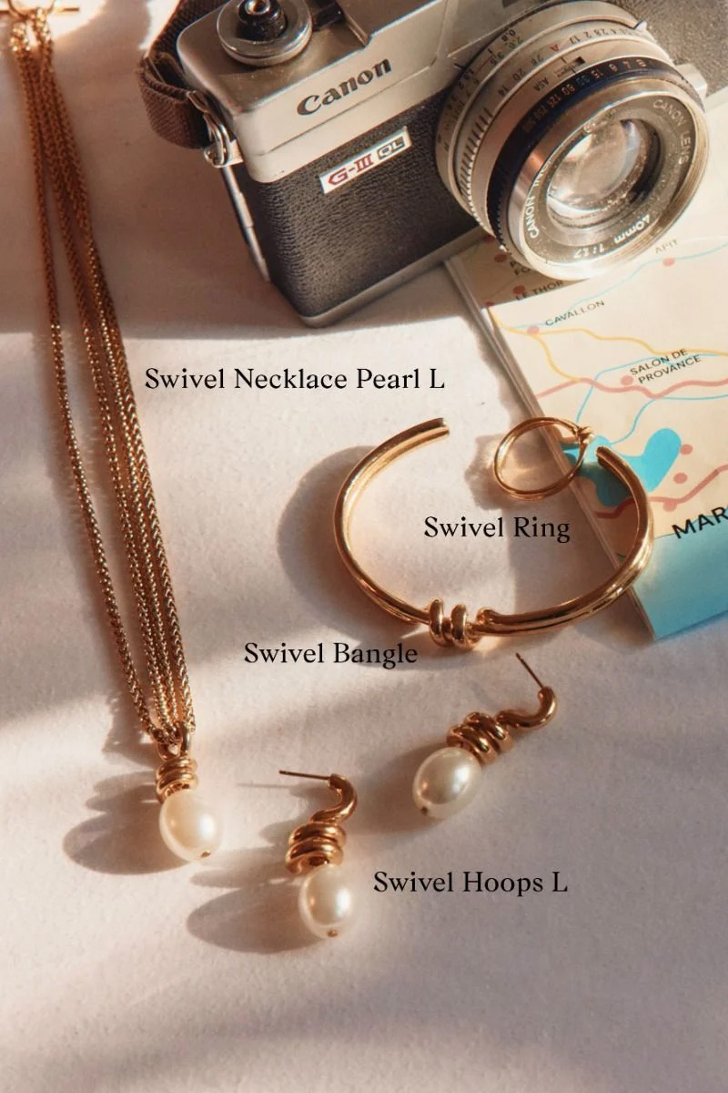 Swivel Bangle Gold - Bilde 4
