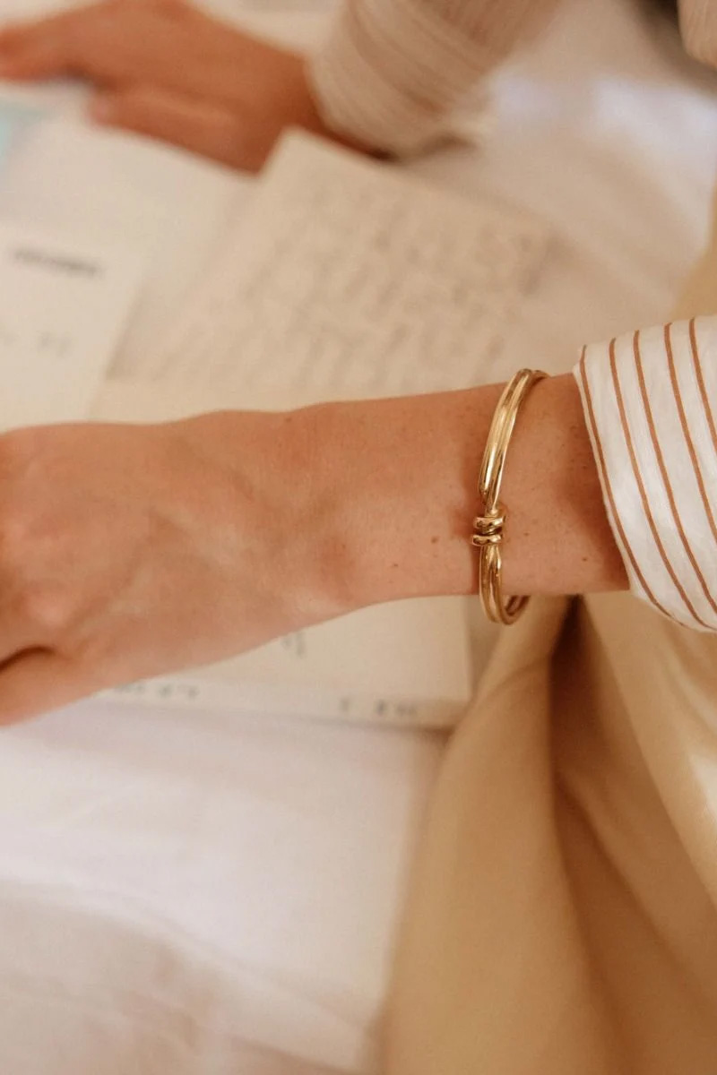 Swivel Bangle Gold - Bilde 5
