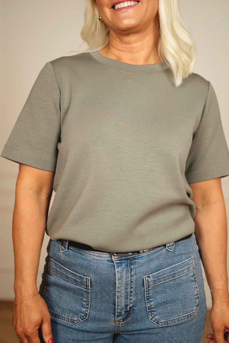 VincentIW Karmen T-Shirt Mulled Basil - Bilde 4