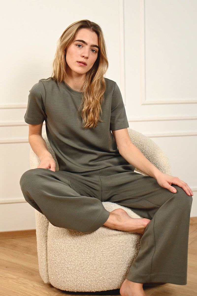 VincentIW Karmen T-Shirt Mulled Basil - Bilde 2