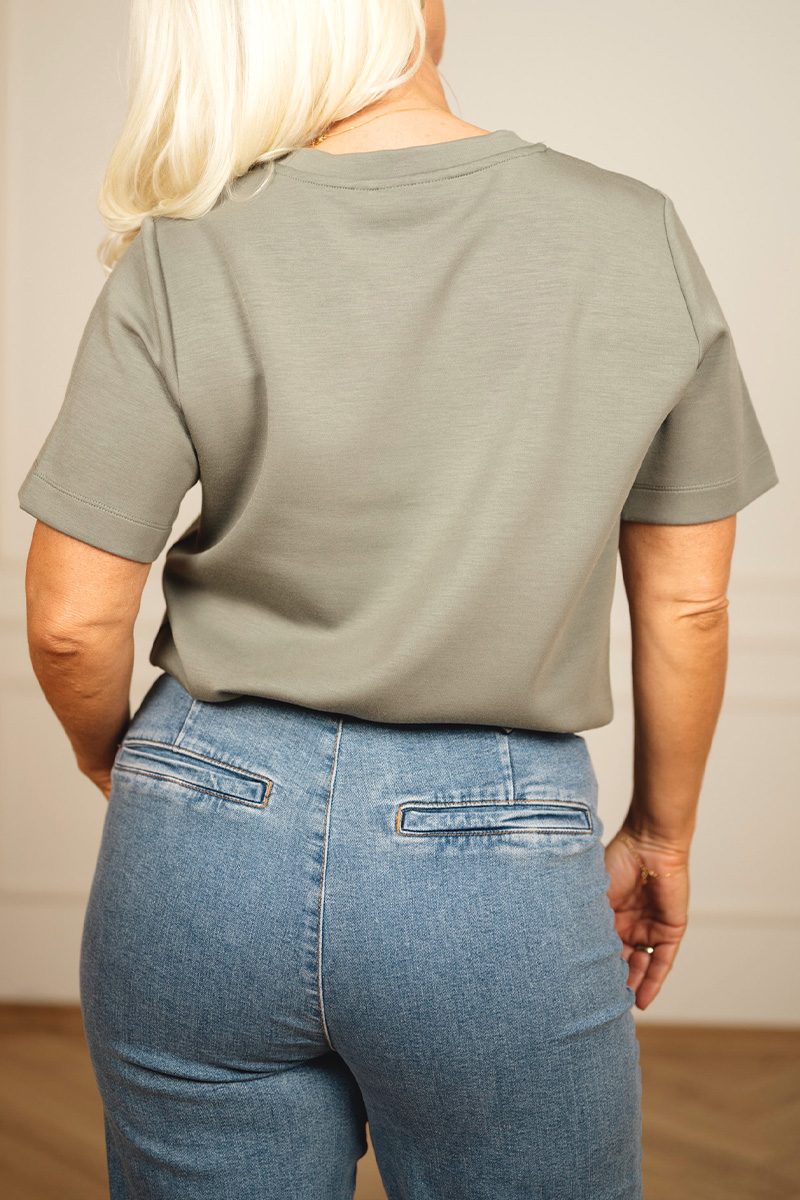 VincentIW Karmen T-Shirt Mulled Basil - Bilde 5