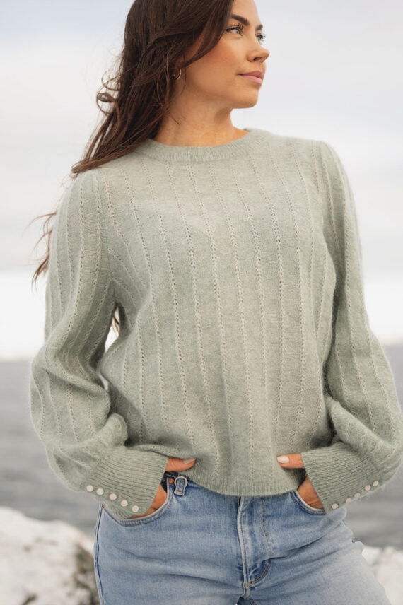 Amalie Puff Pullover Chinois Green
