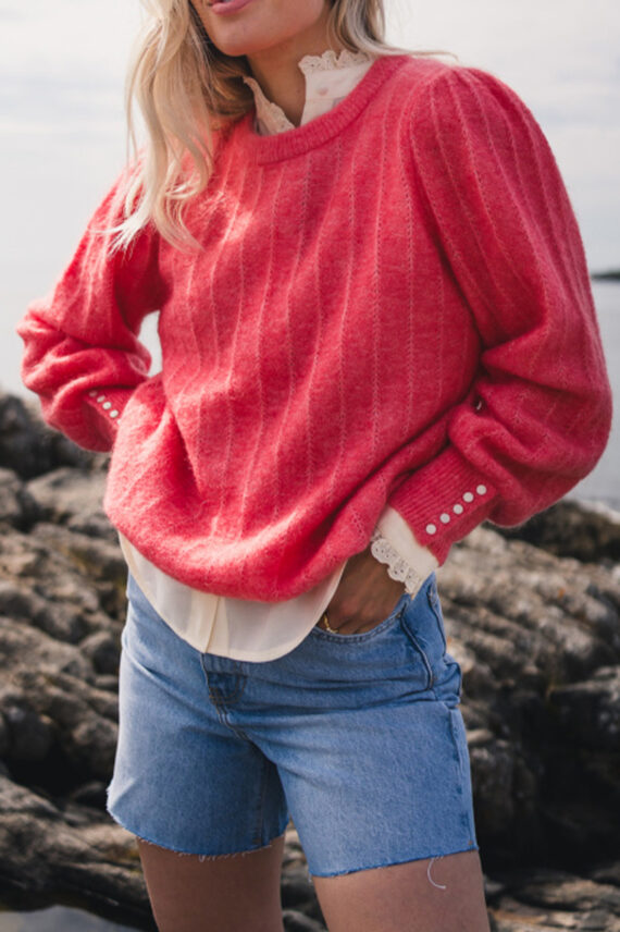 Amalie Puff Pullover Tea Rose