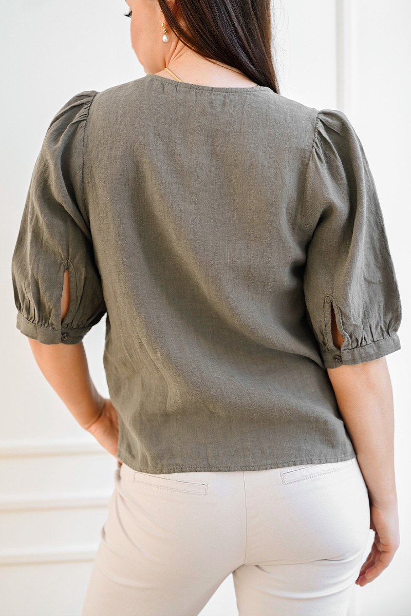 AzraPW Shirt Smokey Olive - Bilde 2