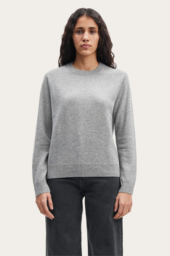 Boston O-Neck Grey Melange