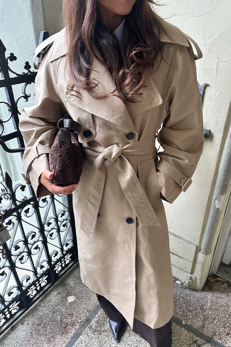 Cotton Trench Beige - Bilde 3
