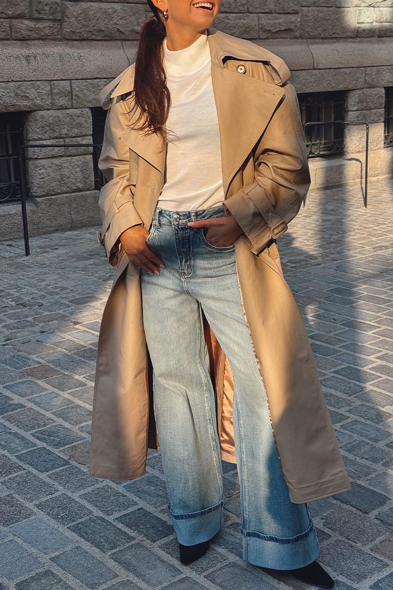 Cotton Trench Beige - Bilde 2