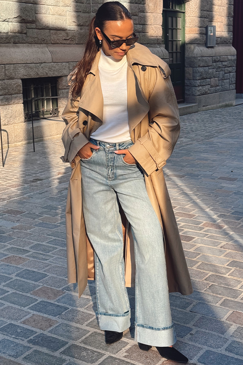 Cotton Trench Beige