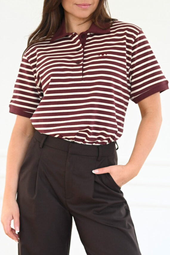 Hayes Polo ss Tee Winered