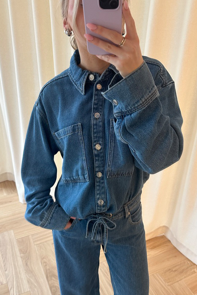 Irvina Denim Shirt Blue Denim