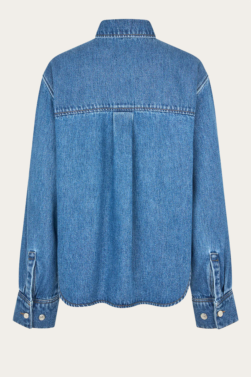 Irvina Denim Shirt Blue Denim - Bilde 4