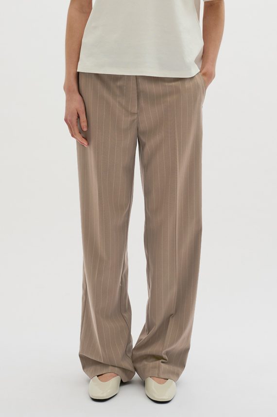 KBMilano Stripe Pants Walnut