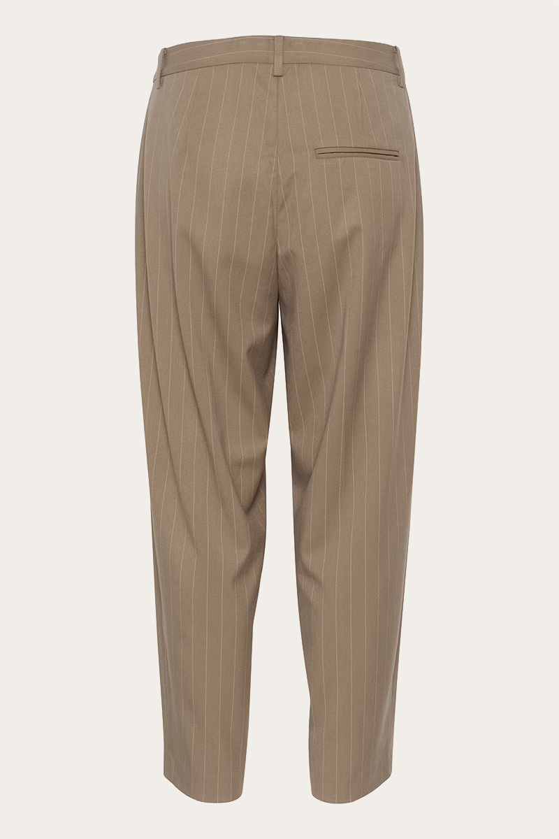 KBMilano Stripe Pants Walnut - Bilde 7
