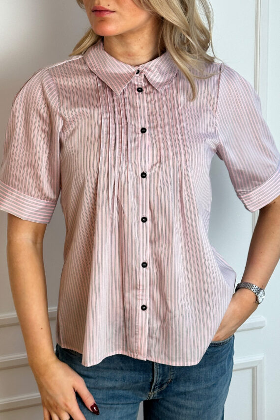 Kristel SS Shirt Light Pink Stripe