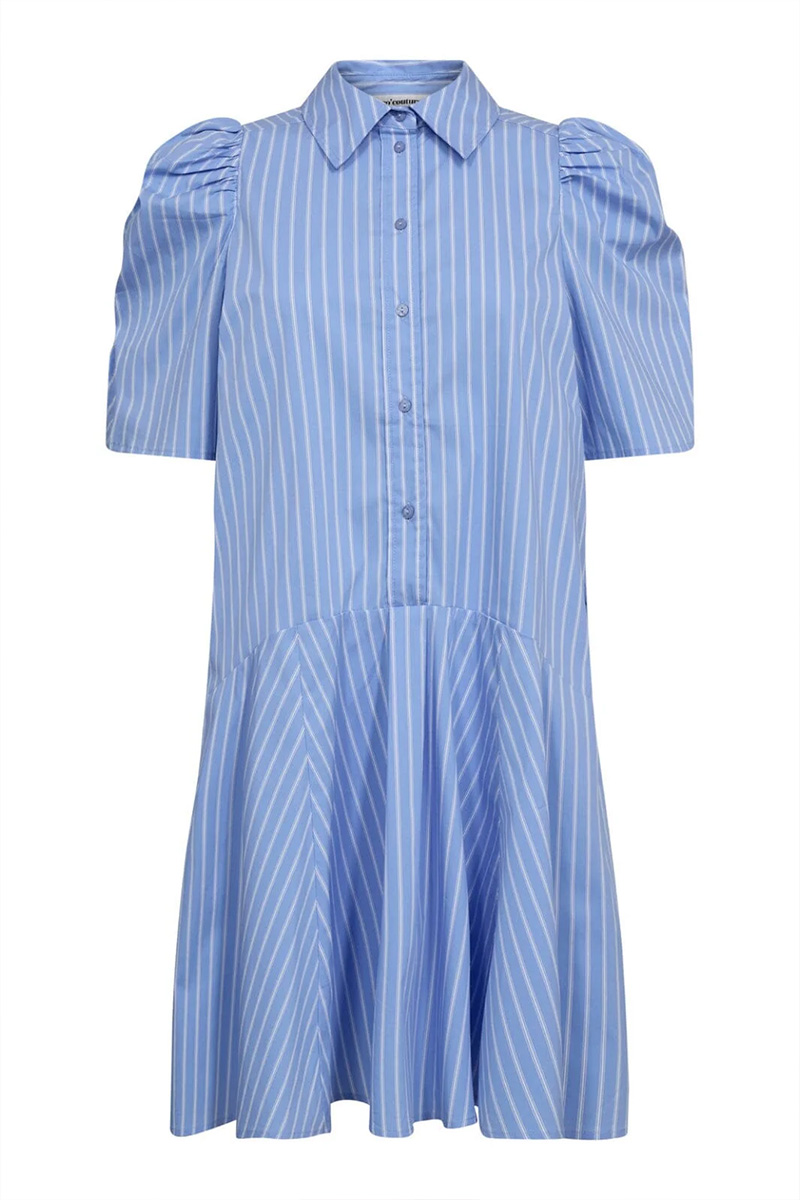 MicaCC Stripe Dress Pale Blue - Bilde 5