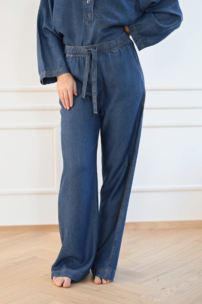 PhilipaIW Pant Medium Blue - Bilde 3