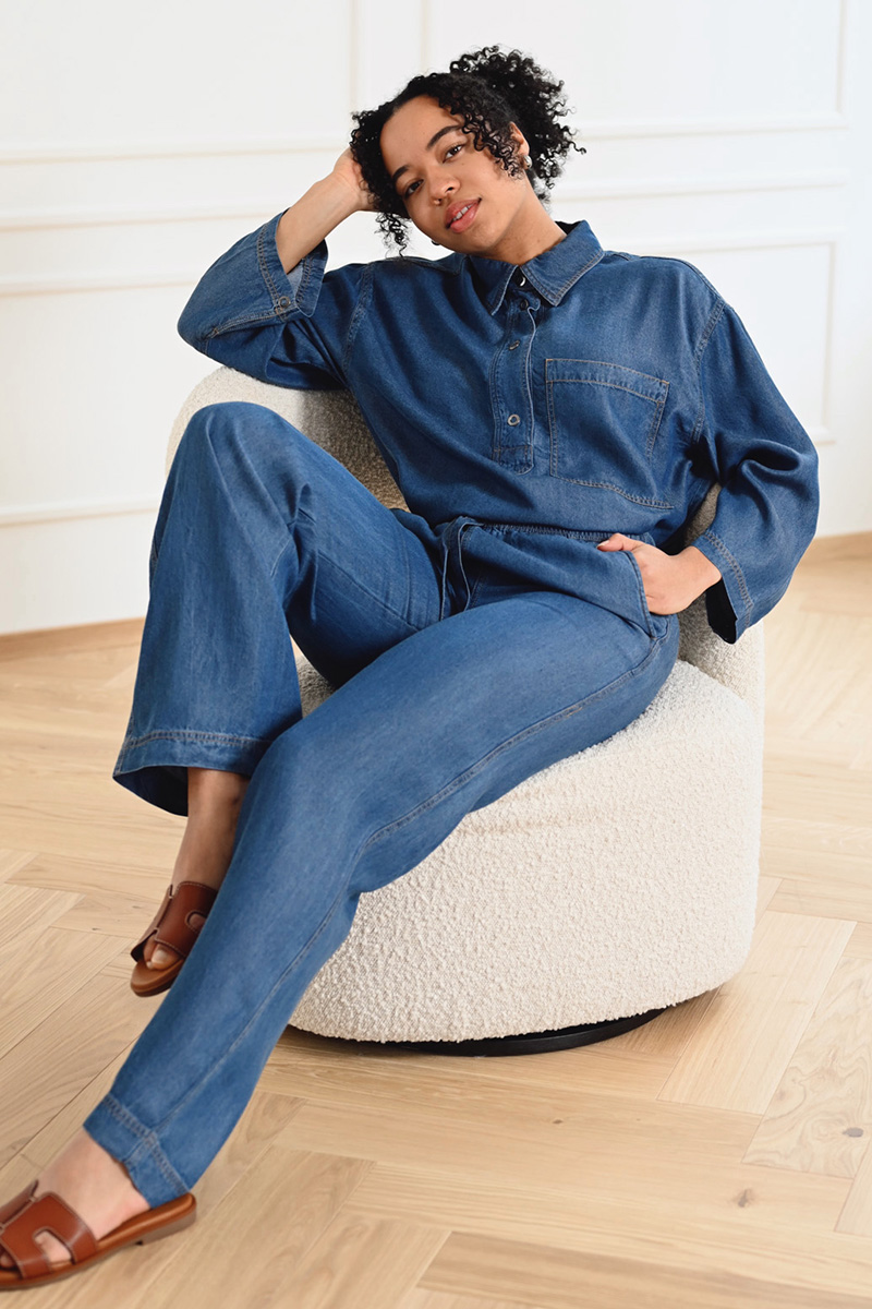 PhilipaIW Pant Medium Blue - Bilde 2