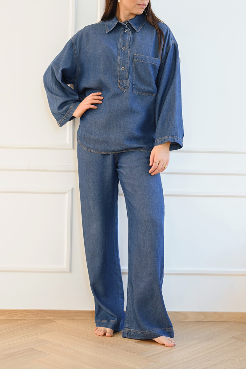 PhilipaIW Pant Medium Blue - Bilde 5