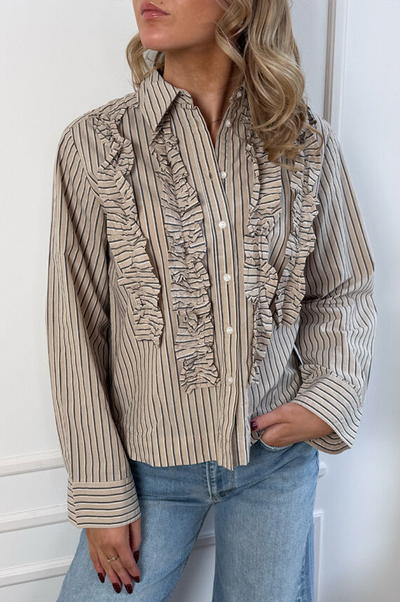 PranveraPW Shirt Neutral Twin Stripe