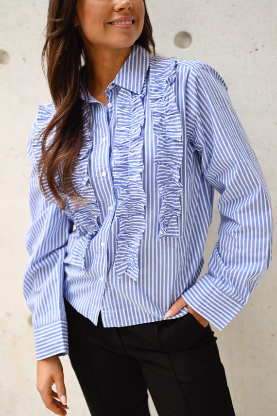 PranveraPW Shirt Amparo Blue Stripe
