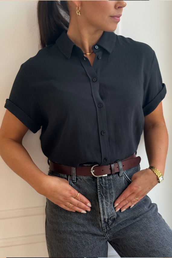 Samajana SS Shirt Black