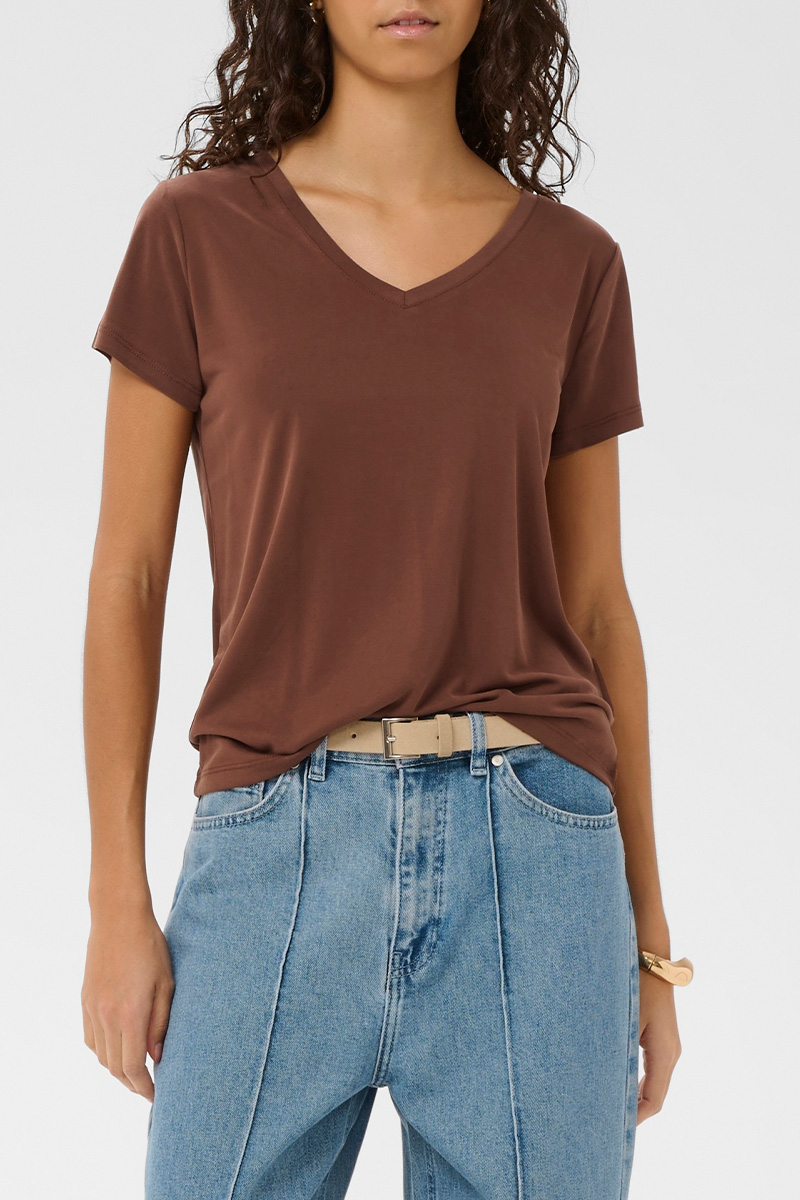 SLColumbine V-Neck Cappucino