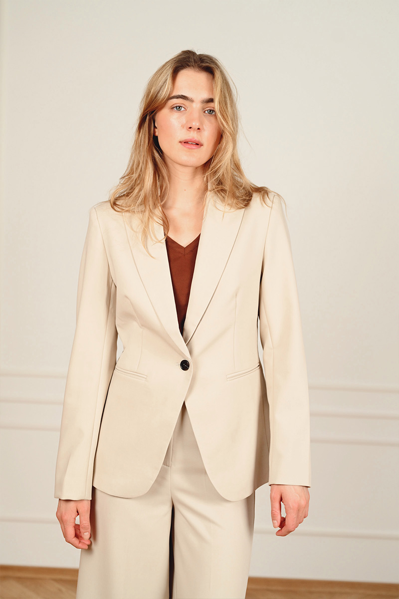 SLCorinne Short Blazer Oatmeal - Bilde 2