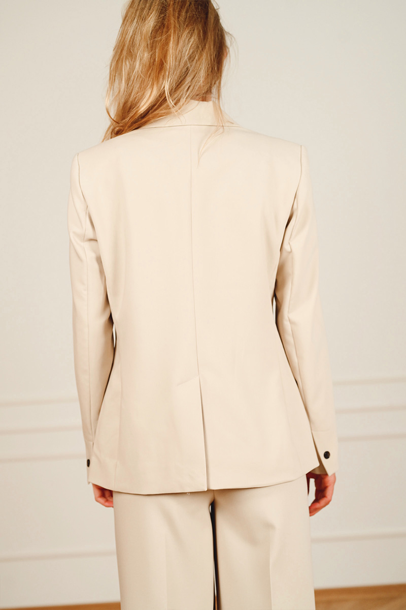 SLCorinne Short Blazer Oatmeal - Bilde 3