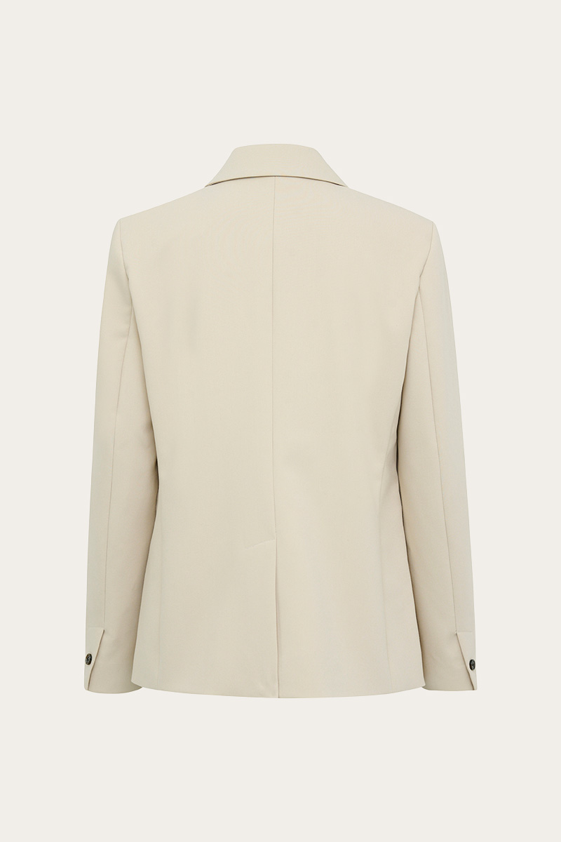 SLCorinne Short Blazer Oatmeal - Bilde 5