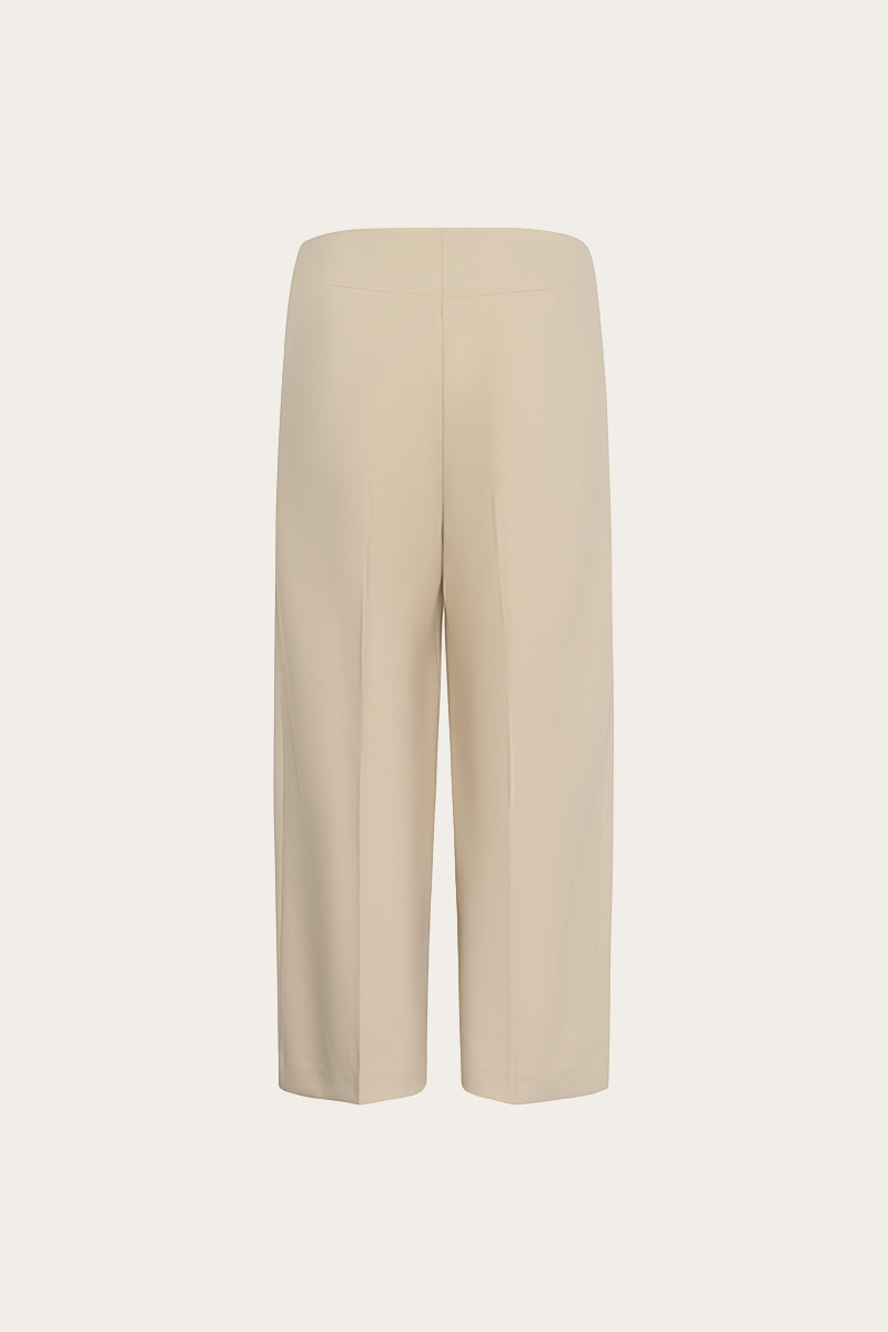 SLCorinne Wide Cropped Pants Oatmeal - Bilde 7