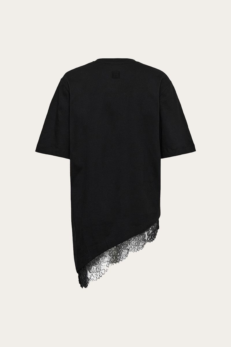 SLJina Lace Tee Black - Bilde 5