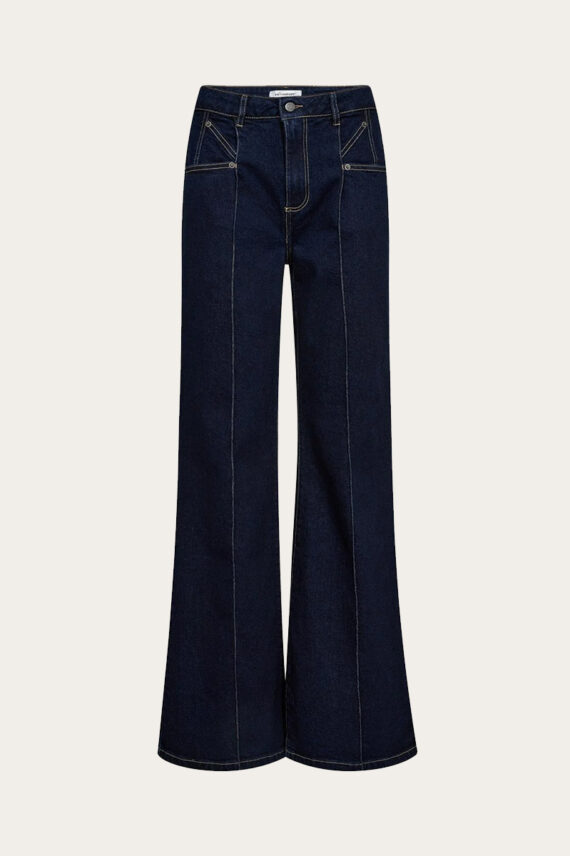 TheoCC Wide Long Leg Jeans Dark Denim