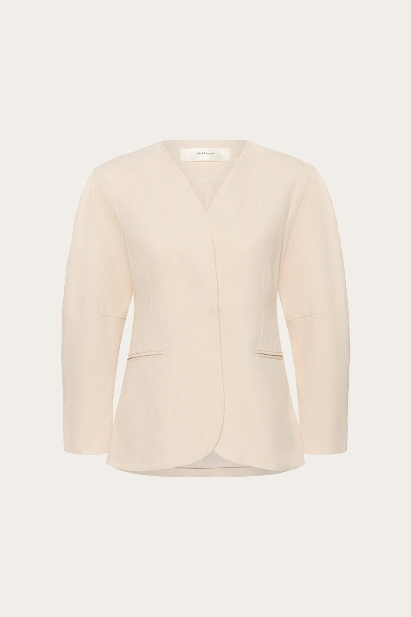 VeetaIW Blazer Ecru White - Bilde 3