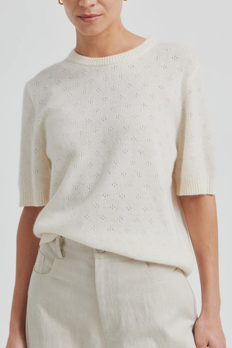 Amala Knit SS O-Neck Tofu