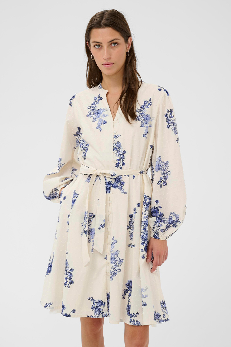 AviraPW Dress Blue Shadow Flower Print - Bilde 4