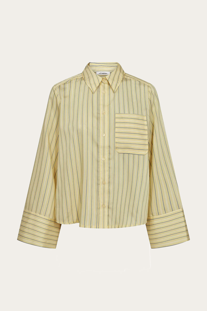 Blainecc Bell Sleeve Shirt Pale Yellow - Bilde 5