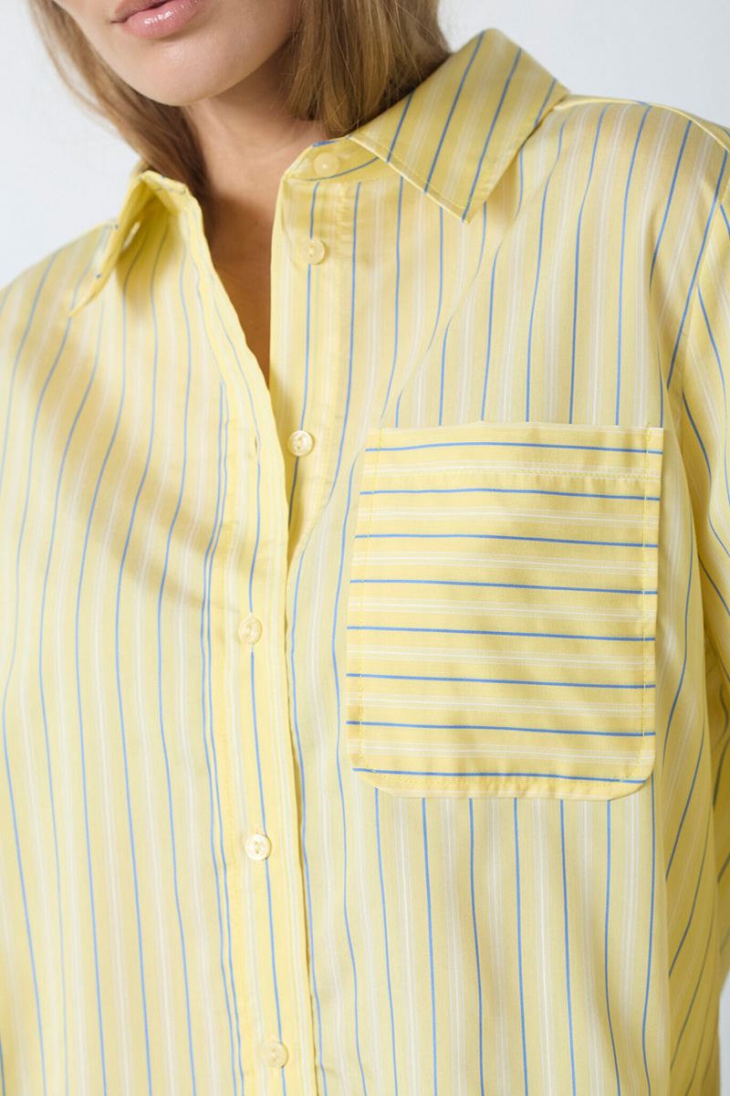 Blainecc Bell Sleeve Shirt Pale Yellow - Bilde 4